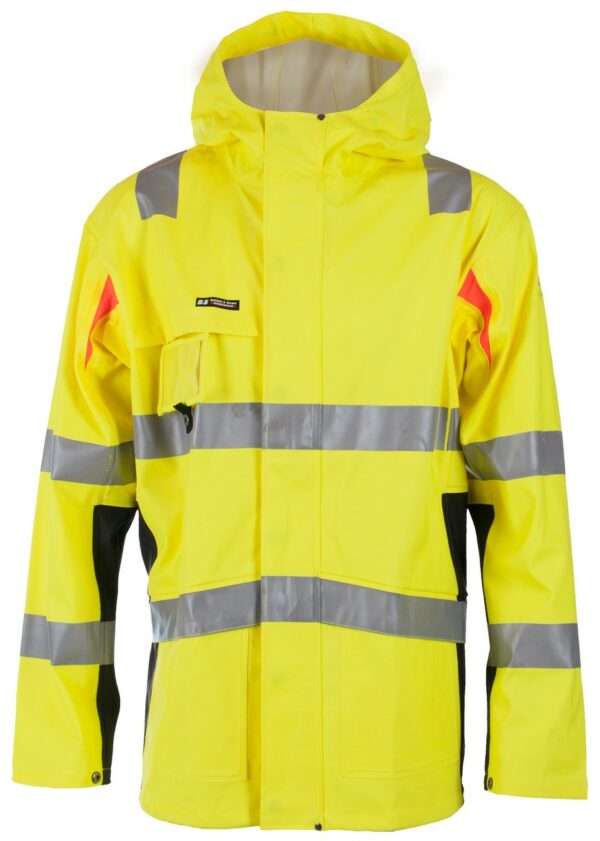 Bergset regnjakke HVS kl.3