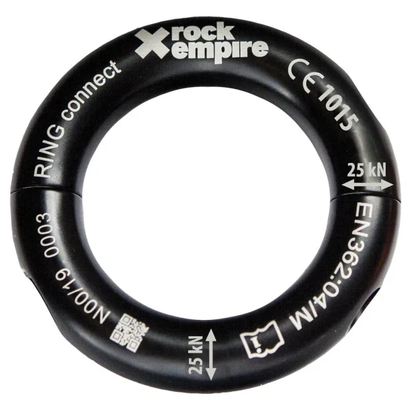Åpningsbar ring for profesjonell arborist Ring Connect Black