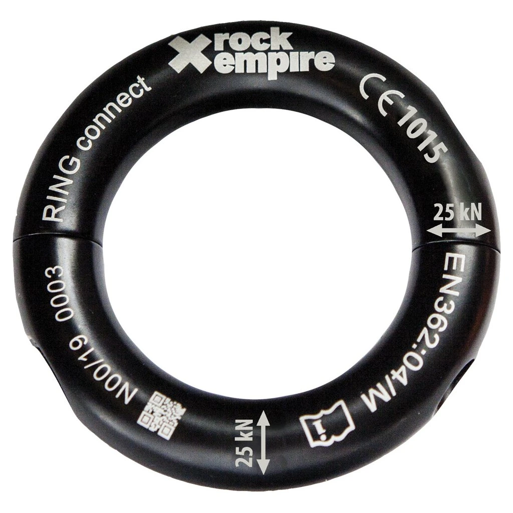 Åpningsbar ring for profesjonell arborist Ring Connect Black