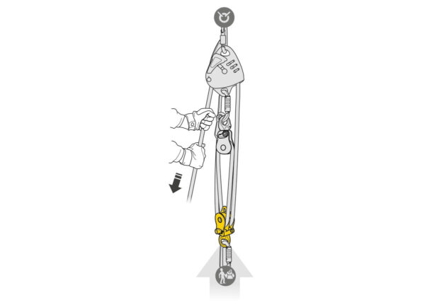 Petzl SPIN L2 dobbel trinse med svivel - Bilde 6