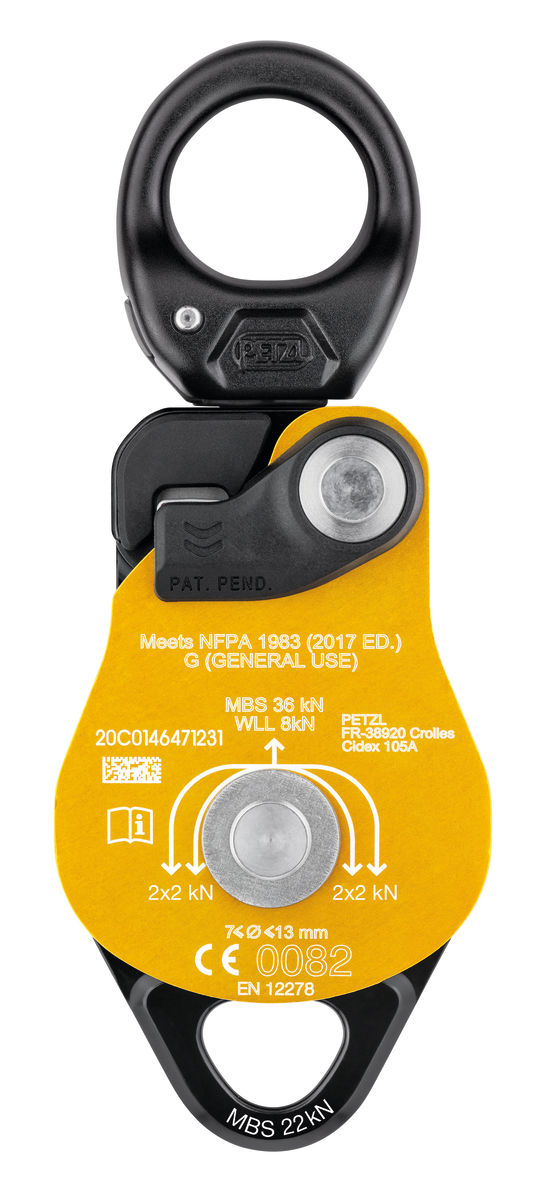 Alternative view of Petzl SPIN L2 dobbel trinse med svivel
